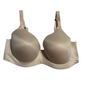 Victoria's Secret Perfect Coverage Bra Size 38D Neutral Beige No Wire NWOT